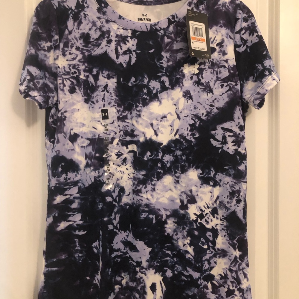 New!Under Armour Blue and White Graphic Polo T-Shirt
